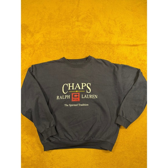 Chaps Ralph Lauren Mens Sweatshirt Large "The Spirited Tradition" - Picture 7 of 9